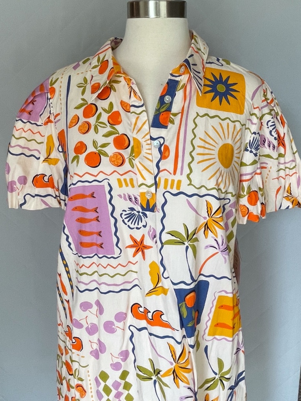MSK Summer Print A-Line Dress - NWT - Medium